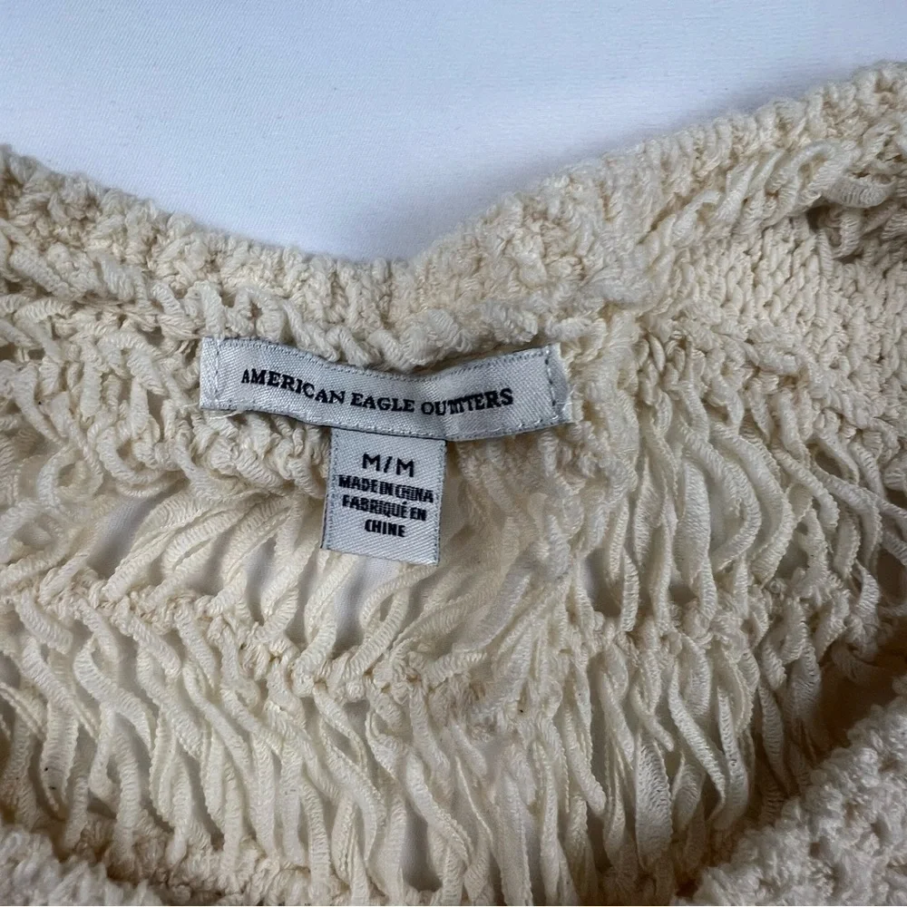 American Eagle Outfitters -Women’s Crochet Tank Top - Tan - Medium - Picture 3 of 9